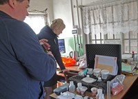 В лаборатории