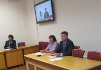 На видеоконференции