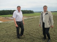 На силосной траншее Агрофирмы Новый путь