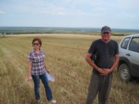 Главный агроном РСХУ В-Полянского района Петухова Елена Аркадьевна, главный агроном СХП Куршино Санников Сергей Александрович